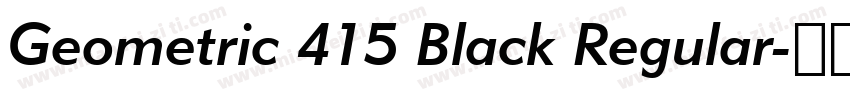 Geometric 415 Black Regular字体转换